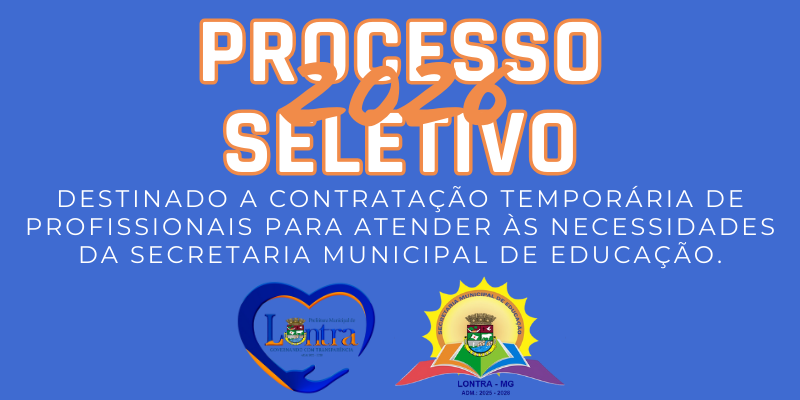 Processo Seletivo 2026 - Secretaria Municipal de Educação