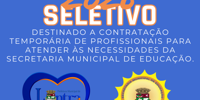 Processo Seletivo 2026 - Secretaria Municipal de Educação
